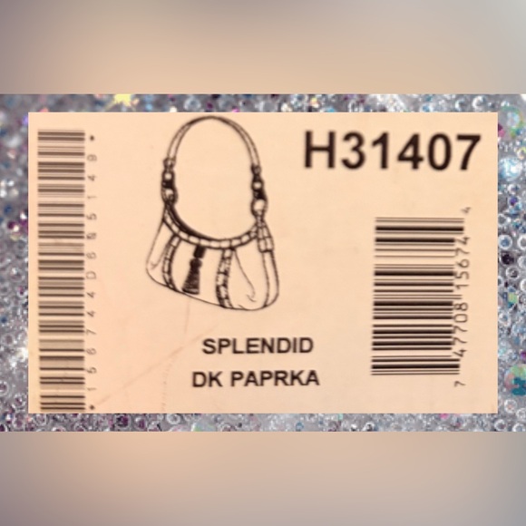 Brighton Red Patent & Croc Embossed Bag Wallet Dust Bag & Orig Box Excel Cond - Picture 15 of 17